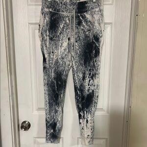 lululemon Navy & White Tie-Dye Pants